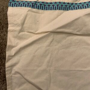 Tory Burch Cream medium dust Bag with Blue and Purple Trim